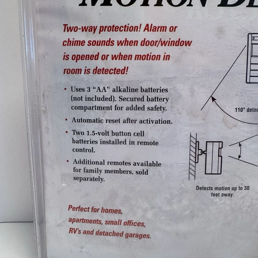 DIMANGO Security Alarm Wireless‎ Motion Detector HS4340D NEW Unopened
